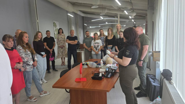 Навчання з домедичної допомоги для працівників ТОВ «ТД ГУРМАНДІЗ» Фото 1